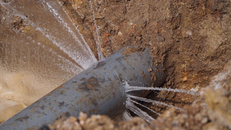Repairing Burst Pipe